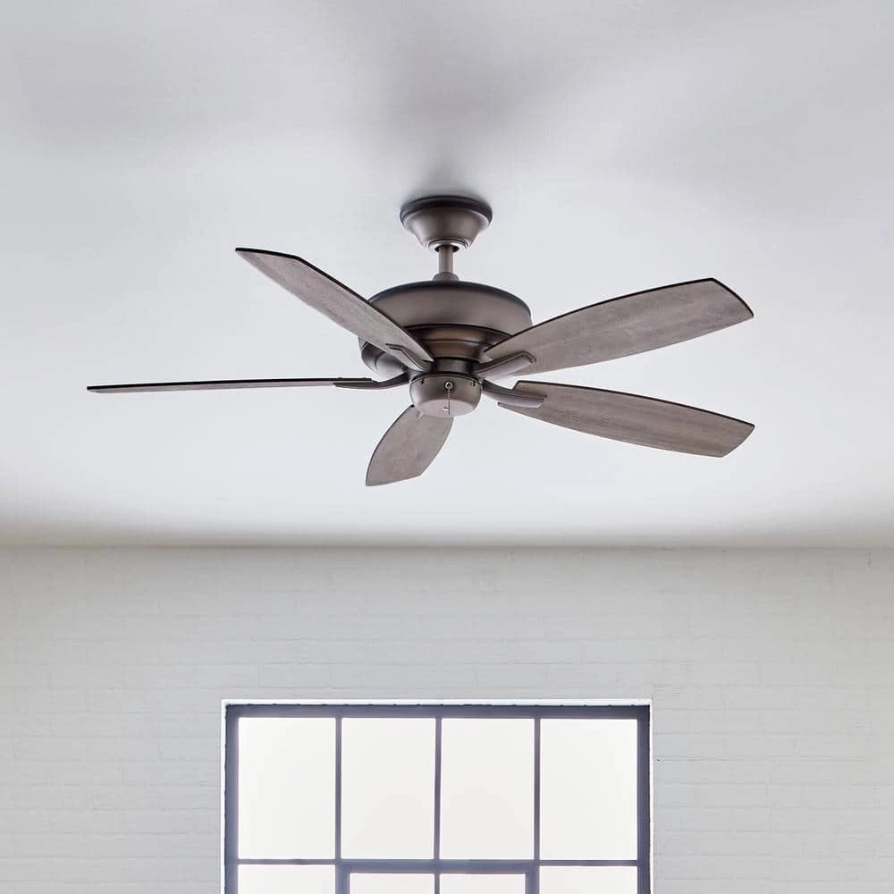 Terra 52 in. Indoor Antique Pewter Downrod Mount Ceiling Fan with Pull Chain by KICHLER 7 Terra 52 in. Indoor Antique Pewter Downrod Mount Ceiling Fan with Pull Chain by KICHLER - Image 5