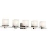 Tully 5 in. 5-Light Antique Pewter Bathroom Vanity Light with Etched Glass Shade by KICHLER 2 Tully 5 in. 5-Light Antique Pewter Bathroom Vanity Light with Etched Glass Shade by KICHLER -Kichler Sales antique pewter kichler vanity lighting 45193ap 64 1000