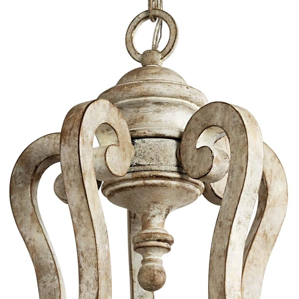 Hayman Bay 5-Light Antique White Farmhouse Candlestick Dining Room Chandelier by KICHLER 7 Hayman Bay 5-Light Antique White Farmhouse Candlestick Dining Room Chandelier by KICHLER - Image 5