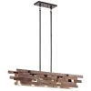 Cuyahoga Mill 5-Light Anvil Iron Farmhouse Dining Room Linear Chandelier by KICHLER -Kichler Sales anvil iron kichler chandeliers 44229avi 64 1000