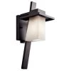 Stonebrook 17.75 in. 1-Light Architectural Bronze Outdoor Light Wall Sconce with Satin Etched Cased Opal Glass (1-Pack) by KICHLER -Kichler Sales architectural bronze kichler outdoor sconces 49257az 64 1000
