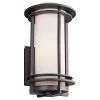 Pacific Edge 16.5 in. 1-Light Architectural Bronze Outdoor Light Wall Cylinder with Cased Opal Glass (1-Pack) by KICHLER 1 Pacific Edge 16.5 in. 1-Light Architectural Bronze Outdoor Light Wall Cylinder with Cased Opal Glass (1-Pack) by KICHLER -Kichler Sales architectural bronze kichler outdoor sconces 49346az 64 1000