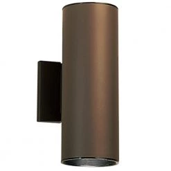 Independence 12 in. 2-Light Architectural Bronze Outdoor Light Wall Cylinder (1-Pack) by KICHLER