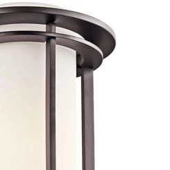Pacific Edge 1-Light Architectural Bronze Outdoor Lamp Post Light with Satin Etched Cased Opal Glass (1-Pack) by KICHLER 10 Pacific Edge 1-Light Architectural Bronze Outdoor Lamp Post Light with Satin Etched Cased Opal Glass (1-Pack) by KICHLER -Kichler Sales architectural bronze kichler post light sets 49349az c3 1000
