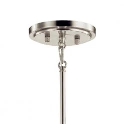 Cirus 5-Light Auburn Stain Contemporary Kitchen Pendant Hanging Light with Tempered Etched Glass and White Linen by KICHLER -Kichler Sales auburn stain kichler chandeliers 43754aub 44 1000