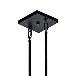 Colerne 5-Light Auburn Stained Rectangle Rectangle Farmhouse Dining Room Linear Chandelier with Clear Seeded Glass Shade by KICHLER -Kichler Sales auburn stained kichler chandeliers 43491aub 44 1000