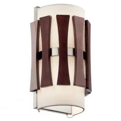 Cirus 2-Light Auburn Stained Hallway Indoor Wall Sconce by KICHLER