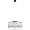 Birkleigh 4-Light Black Transitional Kitchen Pendant Hanging Light with Satin Etched Glass by KICHLER 2 Birkleigh 4-Light Black Transitional Kitchen Pendant Hanging Light with Satin Etched Glass by KICHLER -Kichler Sales black kichler chandeliers 52072bk 64 1000