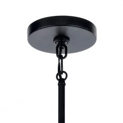 Emmala 24 in. 6-Light Black and Brushed Nickel Art Deco Circle Candlestick Dining Room Chandelier by KICHLER -Kichler Sales black kichler chandeliers 52420bk 1f 1000