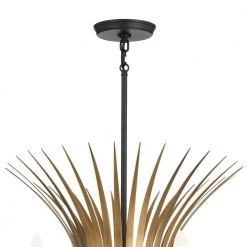Baile 10-Light Natural Brass and Black Vintage Dining Room Chandelier by KICHLER -Kichler Sales black kichler chandeliers 52459bk 1f 1000