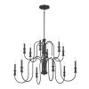 Karthe 12-Light Black Vintage Dining Room Chandelier by KICHLER -Kichler Sales black kichler chandeliers 52472bk 64 1000