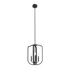 Ettore 14 in. 3-Light Black Candlestick Contemporary Kitchen Pendant Hanging Light by KICHLER -Kichler Sales black kichler chandeliers 82357 44 1000