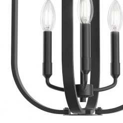 Ettore 14 in. 3-Light Black Candlestick Contemporary Kitchen Pendant Hanging Light by KICHLER -Kichler Sales black kichler chandeliers 82357 c3 1000