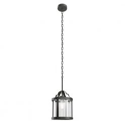 Farona 10.5 in. 1-Light Black Farmhouse Kitchen Pendant Hanging Light by KICHLER -Kichler Sales black kichler chandeliers 82358 44 1000