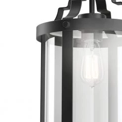 Farona 10.5 in. 1-Light Black Farmhouse Kitchen Pendant Hanging Light by KICHLER -Kichler Sales black kichler chandeliers 82358 c3 1000