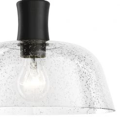 Literary 12 in. 1-Light Black Hallway Semi Flush Mount Ceiling Light by KICHLER -Kichler Sales black kichler flush mount lights 38244 c3 1000