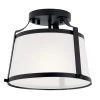 Florent 10 in. 1-Light Black Semi-Flush Mount by KICHLER -Kichler Sales black kichler flush mount lights 38258 64 1000