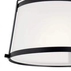 Florent 10 in. 1-Light Black Semi-Flush Mount by KICHLER -Kichler Sales black kichler flush mount lights 38258 c3 1000