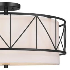 Birkleigh 24 in. 4-Light Black Drum Hallway Semi-Flush Mount Ceiling Light with Satin Etched Glass by KICHLER 10 Birkleigh 24 in. 4-Light Black Drum Hallway Semi-Flush Mount Ceiling Light with Satin Etched Glass by KICHLER -Kichler Sales black kichler flush mount lights 52076bk c3 1000