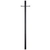 3 in. x 84 in. Black Outdoor Direct Burial Ladder Rest Photocell Post by KICHLER -Kichler Sales black kichler light poles 49904bk 64 1000