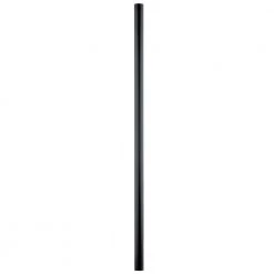3 in. x 84 in. Black Outdoor Direct Burial Post by KICHLER