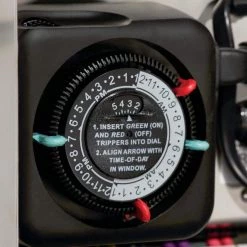 Black Outdoor Mechanical Timer for Transformer (1-Pack) by KICHLER -Kichler Sales black kichler outdoor lighting accessories 15557bk fa 1000