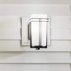 Tremillo 11.75 in. 1-Light Black Outdoor Light Wall Sconce with Satin Etched Cased Opal (1-Pack) by KICHLER -Kichler Sales black kichler outdoor sconces 49200bk fa 1000