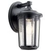 Fairfield 11 in. 1-Light Black Outdoor Light Wall Sconce (1-Pack) by KICHLER 1 Fairfield 11 in. 1-Light Black Outdoor Light Wall Sconce (1-Pack) by KICHLER -Kichler Sales black kichler outdoor sconces 49892bk 64 1000