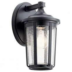 Fairfield 11 in. 1-Light Black Outdoor Light Wall Sconce (1-Pack) by KICHLER