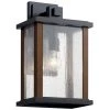Marimount 17 in. 1-Light Black Wall Sconce Outdoor Light with Clear Glass (1-Pack) by KICHLER 2 Marimount 17 in. 1-Light Black Wall Sconce Outdoor Light with Clear Glass (1-Pack) by KICHLER -Kichler Sales black kichler outdoor sconces 59018bk 64 1000