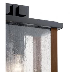 Marimount 17 in. 1-Light Black Wall Sconce Outdoor Light with Clear Glass (1-Pack) by KICHLER -Kichler Sales black kichler outdoor sconces 59018bk c3 1000