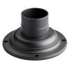 7 in. x 3.5 in. Black Outdoor Pedestal Mount by KICHLER -Kichler Sales black kichler post light bases 9530bk 64 1000