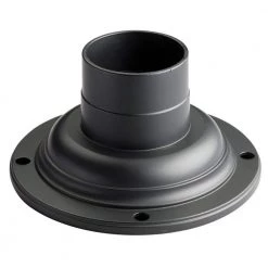 7 in. x 3.5 in. Black Outdoor Pedestal Mount by KICHLER