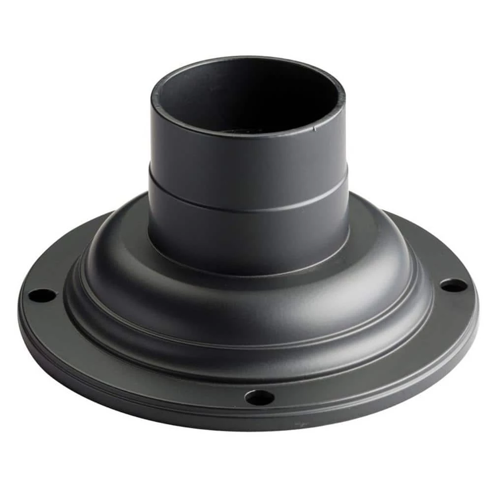 7 in. x 3.5 in. Black Outdoor Pedestal Mount by KICHLER 3 7 in. x 3.5 in. Black Outdoor Pedestal Mount by KICHLER