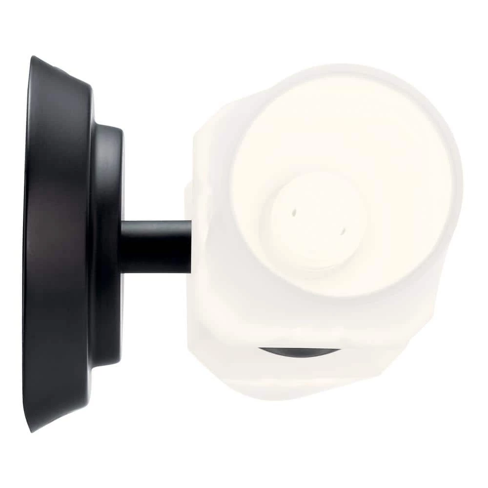 Truby 20.75 in. 2-Light Black Bathroom Vanity Light with Satin Etched Cased Opal Glass by KICHLER 7 Truby 20.75 in. 2-Light Black Bathroom Vanity Light with Satin Etched Cased Opal Glass by KICHLER - Image 5