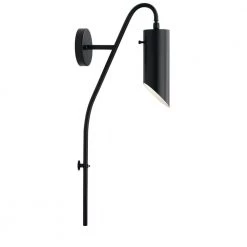 Trentino 1-Light Black Bedroom Indoor Wall Sconce by KICHLER -Kichler Sales black kichler wall sconces 52165bk 4f 1000