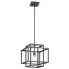 Taubert 1-Light Black/Natural Brass Mid-Century Modern Foyer Pendant Hanging Light by KICHLER -Kichler Sales black natural brass kichler chandeliers 43982bk 64 1000