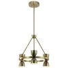Baland 22 in. 6-Light Integrated LED Brushed Natural Brass Mid-Century Modern Circle Dining Room Chandelier by KICHLER -Kichler Sales brushed natural brass kichler chandeliers 52417bnbled 64 1000