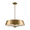 Luella 22 in. 4-Light Brushed Natural Brass Traditional Hallway Shaded Convertible Pendant Hanging Light/Semi-Flush by KICHLER -Kichler Sales brushed natural brass kichler chandeliers 52543bnb 64 1000