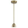 Baland 4 in. 1-Light Integrated LED Brushed Natural Brass Mid-Century Modern Kitchen Mini Pendant Hanging Light by KICHLER -Kichler Sales brushed natural brass kichler pendant lights 52419bnbled 64 1000