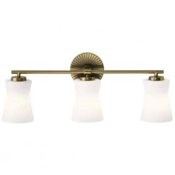 Brianne 24.5 in. 3-Light Brushed Natural Brass Bathroom Vanity Light with Satin Etched Cased Opal Glass by KICHLER 15 Brianne 24.5 in. 3-Light Brushed Natural Brass Bathroom Vanity Light with Satin Etched Cased Opal Glass by KICHLER -Kichler Sales brushed natural brass kichler vanity lighting 55117bnb 1f 1000