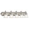 Independence 36 in. 5-Light Brushed Nickel Bathroom Vanity Light with Frosted Glass Shade by KICHLER 2 Independence 36 in. 5-Light Brushed Nickel Bathroom Vanity Light with Frosted Glass Shade by KICHLER -Kichler Sales brushed nickel 1 kichler vanity lighting 5339nis 64 1000