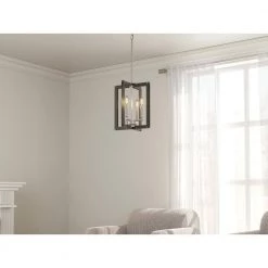 Pendroy 4-Light Brushed Nickel and Black Industrial Pendant by KICHLER -Kichler Sales brushed nickel and black kichler chandeliers 82382 1f 1000