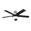 Compass 52 in. Integrated LED Indoor Brushed Nickel Down Rod Mount Ceiling Fan with Light and Remote by KICHLER 1 Compass 52 in. Integrated LED Indoor Brushed Nickel Down Rod Mount Ceiling Fan with Light and Remote by KICHLER -Kichler Sales brushed nickel kichler ceiling fans with lights 300322ni 64 1000
