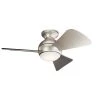 Sola 34 in. Integrated LED Indoor Brushed Nickel Flush Mount Ceiling Fan with Light Kit and Wall Control by KICHLER 2 Sola 34 in. Integrated LED Indoor Brushed Nickel Flush Mount Ceiling Fan with Light Kit and Wall Control by KICHLER -Kichler Sales brushed nickel kichler ceiling fans with lights 330150ni 64 1000