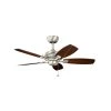 Canfield 44 in. Indoor Brushed Nickel Downrod Mount Ceiling Fan with Pull Chain by KICHLER 1 Canfield 44 in. Indoor Brushed Nickel Downrod Mount Ceiling Fan with Pull Chain by KICHLER -Kichler Sales brushed nickel kichler ceiling fans without lights 300107ni 64 1000