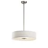 20 in. 3-Light Brushed Nickel Transitional Kitchen Convertible Pendant Hanging Light by KICHLER -Kichler Sales brushed nickel kichler chandeliers 42121ni 64 1000