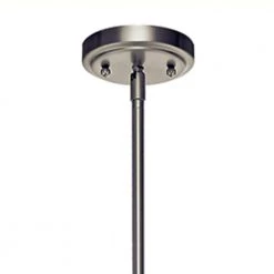 Everly 22.75 in. 3-Light Brushed Nickel Transitional Kitchen Bell Pendant Hanging Light with Clear Seeded Glass by KICHLER 12 Everly 22.75 in. 3-Light Brushed Nickel Transitional Kitchen Bell Pendant Hanging Light with Clear Seeded Glass by KICHLER -Kichler Sales brushed nickel kichler chandeliers 42190ni 4f 1000