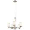 Joelson 100-Watt Integrated LED 5-Light Brushed Nickel Transitional Dining Room Chandelier by KICHLER 2 Joelson 100-Watt Integrated LED 5-Light Brushed Nickel Transitional Dining Room Chandelier by KICHLER -Kichler Sales brushed nickel kichler chandeliers 43923ni 64 1000