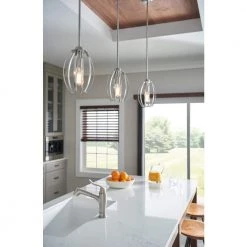 Tao 1-Light Brushed Nickel Contemporary Kitchen Pendant Hanging Light by KICHLER 7 Tao 1-Light Brushed Nickel Contemporary Kitchen Pendant Hanging Light by KICHLER -Kichler Sales brushed nickel kichler chandeliers 44054ni c3 1000